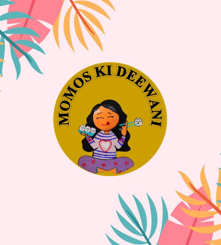 Wooden Momos Ki Deewani Fridge Magnet | Home & Kitchen Decor | Fast Food Fridge Magnets | Best Souvenir Gift